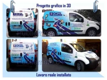 Decorazione automezzi con progetto in 3d progetto in 3d per la decorazione di automezzi