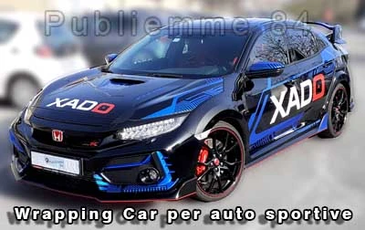 Wrapping Car, allestimento di livrea per auto sportiva