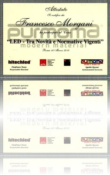 Aggiornamento su impiantistica led e normative Insegne led a norma vigente