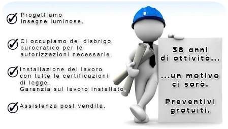 Insegne luminose Insegne luminose per negozi