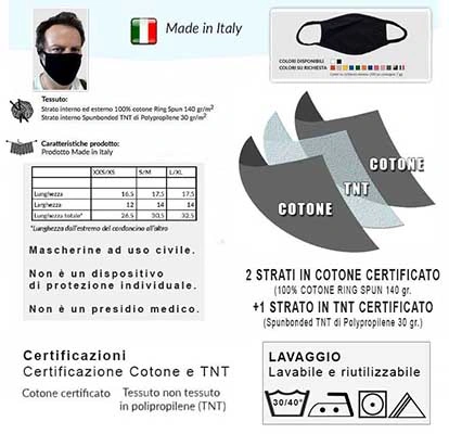 Mascherine personalizzate Mascherine ad uso civile personalizzate