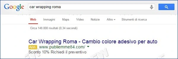 Gestione di campagne AdWords