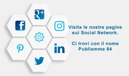 Segui la Publiemme 84 sui Social Network Social Network e Publiemme 84
