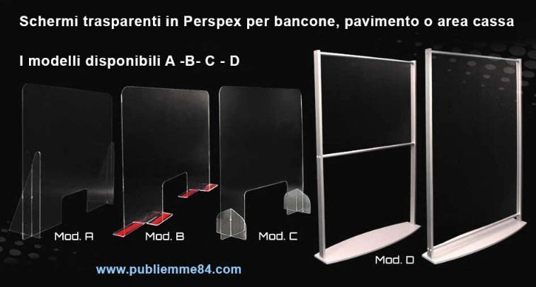 Pannello protettivo in Perspex