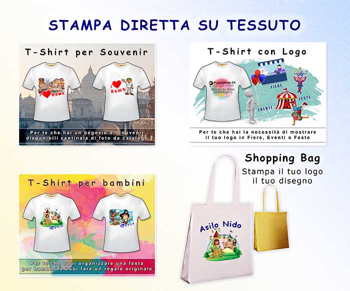 stampa magliette personalizzate a Roma