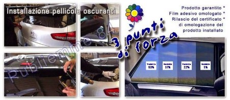 Pellicole oscurati per auto