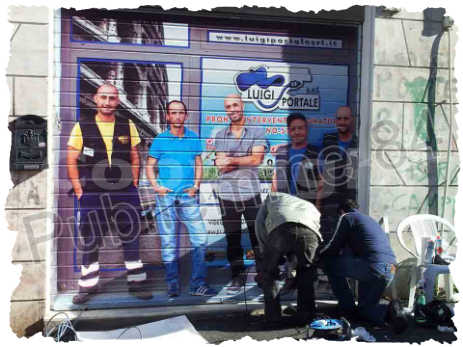 Stampa foto su saracinesche
